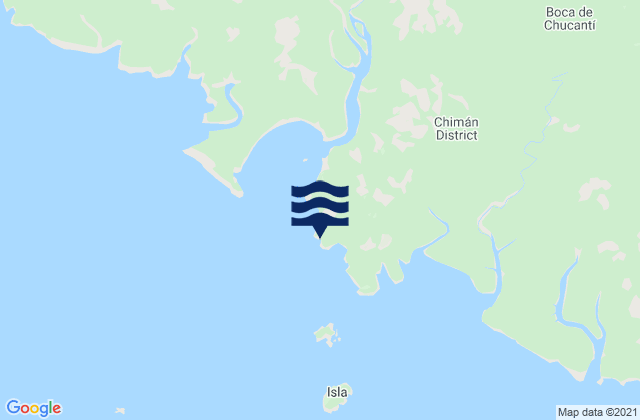 Chimán, Panamaの潮見表地図