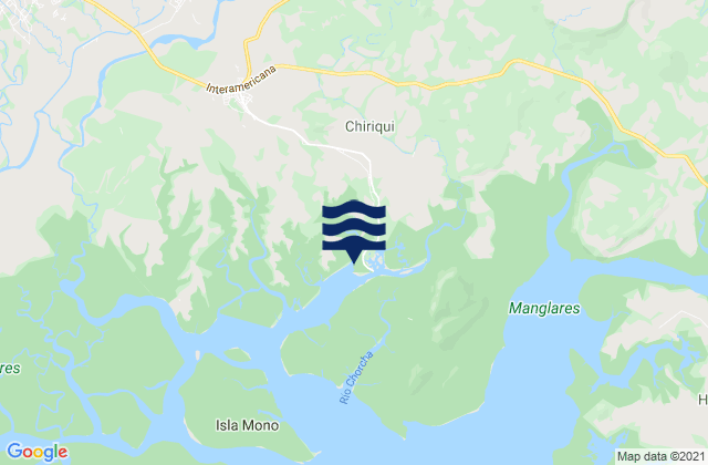 Chiriquí, Panamaの潮見表地図
