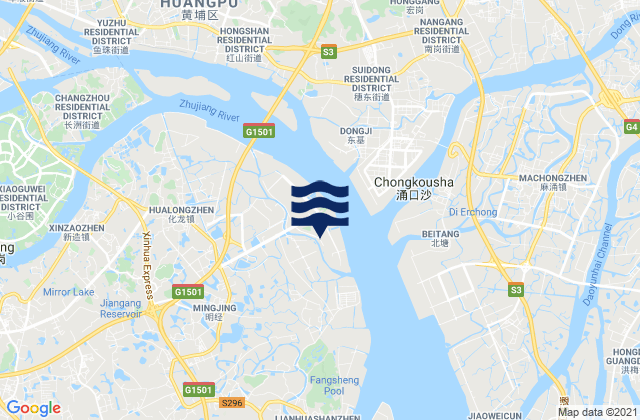 Chisha Shuidao, Chinaの潮見表地図