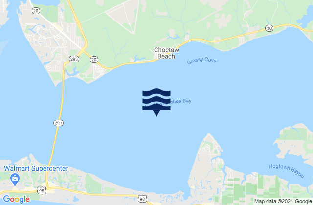 Choctawhatchee Bay, United Statesの潮見表地図