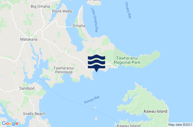 Christian Bay, New Zealandの潮見表地図