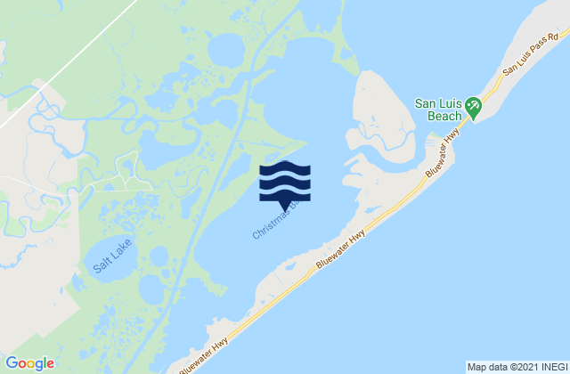 Christmas Bay, United Statesの潮見表地図