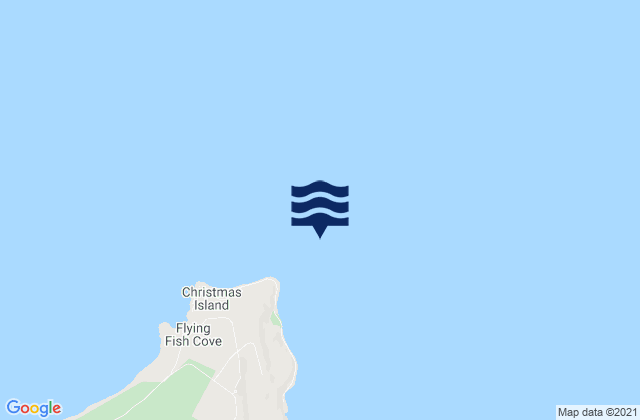 Christmas Island, Indonesiaの潮見表地図
