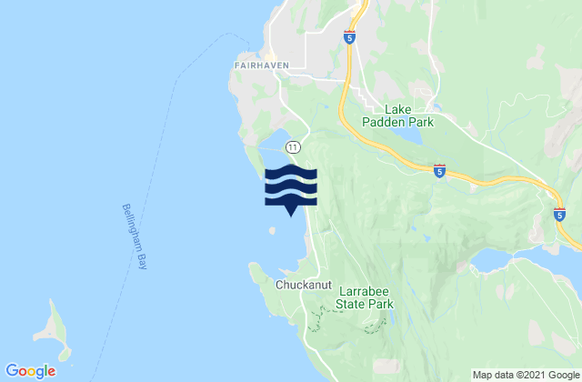 Chuckanut Bay, United Statesの潮見表地図