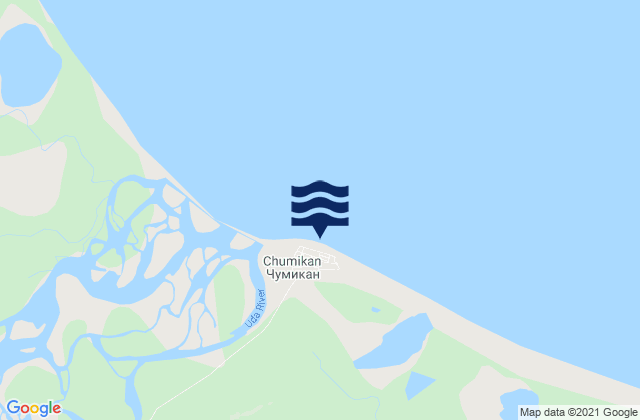 Chumikan, Russiaの潮見表地図