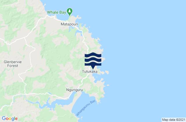 Church Bay, New Zealandの潮見表地図
