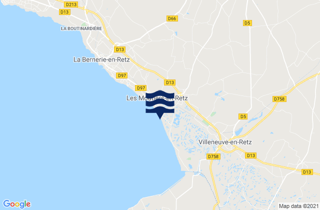 Chéméré, Franceの潮見表地図