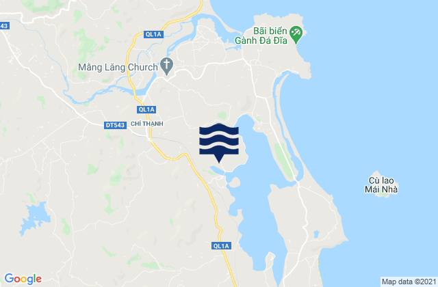 Chí Thạnh, Vietnamの潮見表地図
