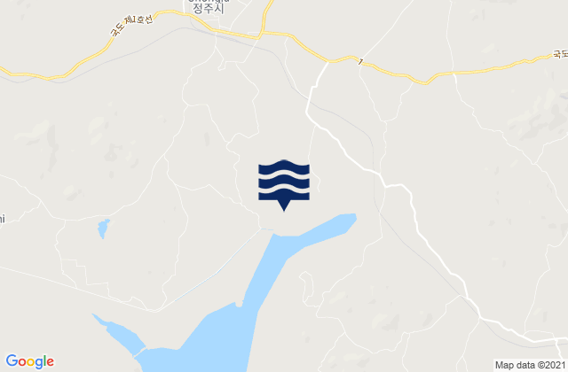 Chŏngju-gun, North Koreaの潮見表地図