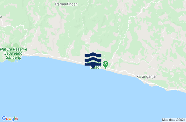 Ciandum, Indonesiaの潮見表地図