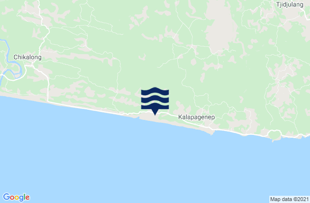 Cibuntu, Indonesiaの潮見表地図