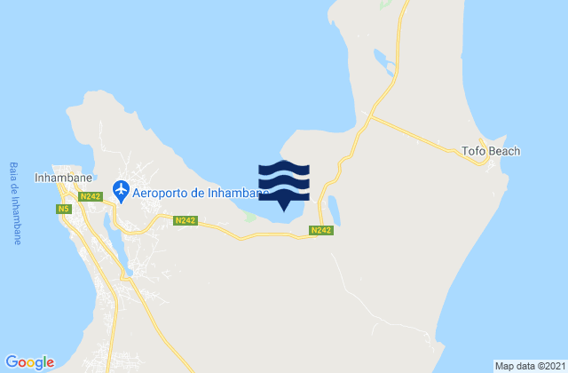 Cidade de Inhambane, Mozambiqueの潮見表地図