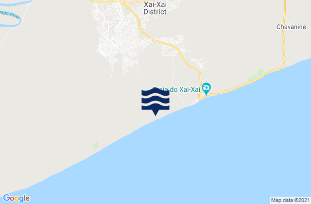 Cidade de Xai-Xai, Mozambiqueの潮見表地図