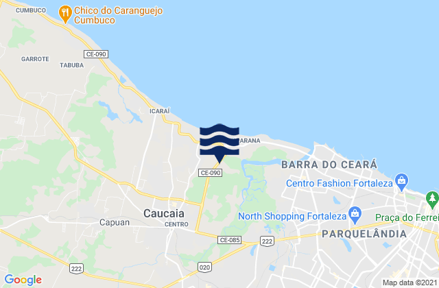 Cigana, Brazilの潮見表地図
