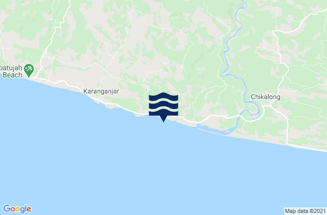 Cikawunggading, Indonesiaの潮見表地図