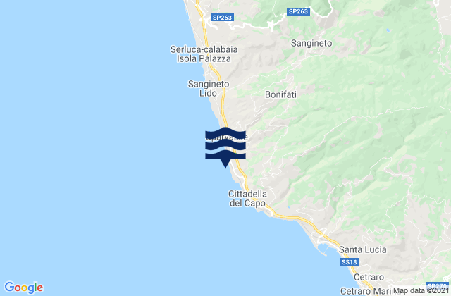 Cittadella del Capo, Italyの潮見表地図