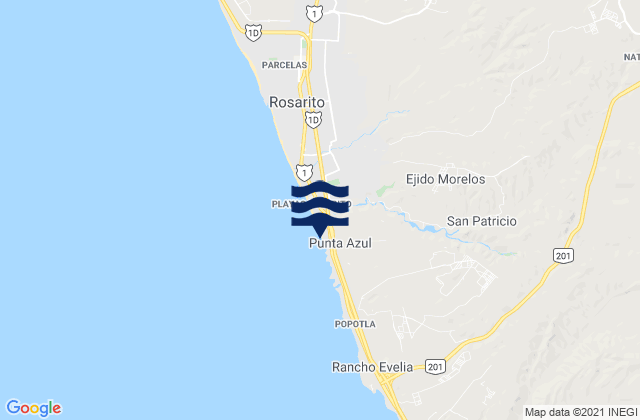 Ciudad Morelos, Mexicoの潮見表地図