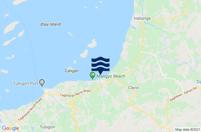 Clarin, Philippinesの潮見表地図