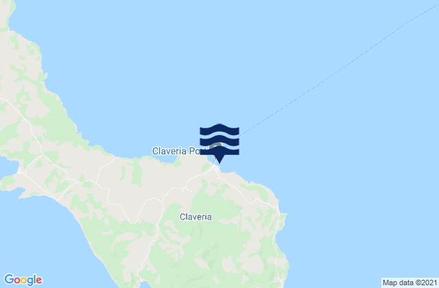 Claveria, Philippinesの潮見表地図