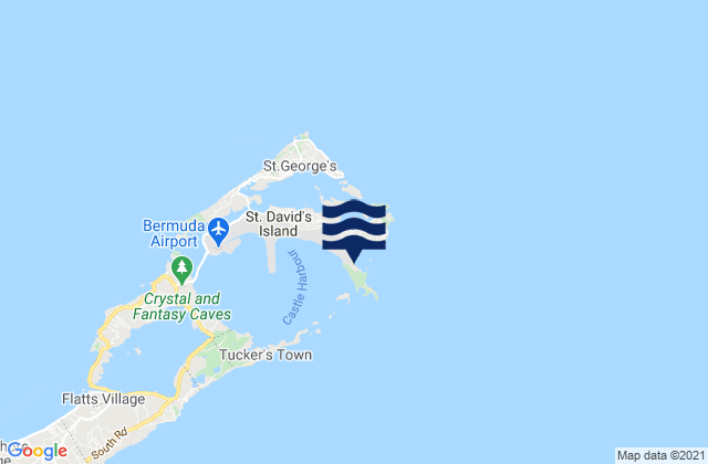 Clearwater Beach, Bermudaの潮見表地図