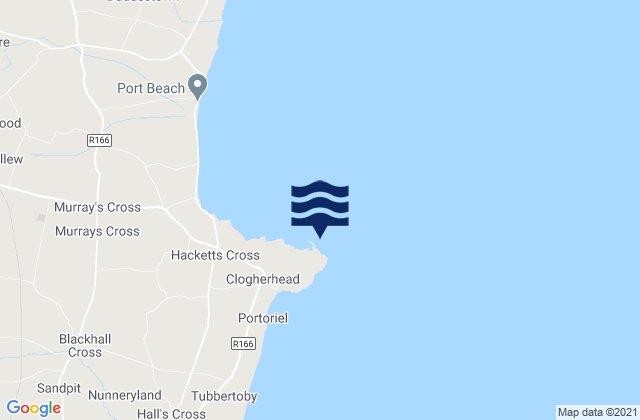 Clogher Head, Irelandの潮見表地図