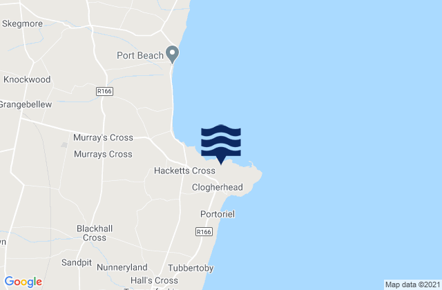 Clogherhead, Irelandの潮見表地図