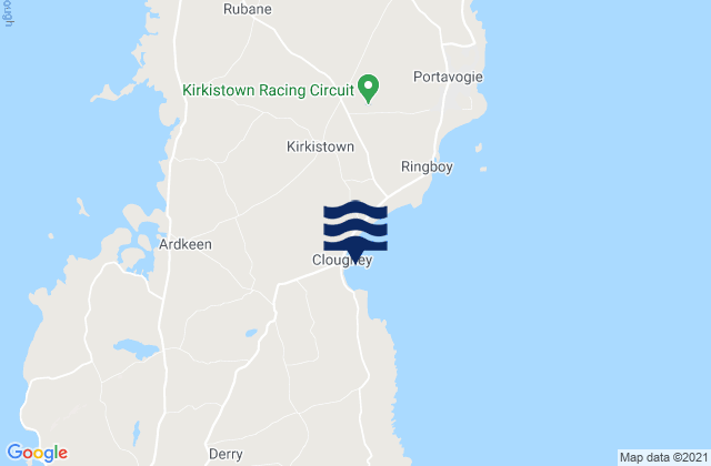 Cloghy, United Kingdomの潮見表地図