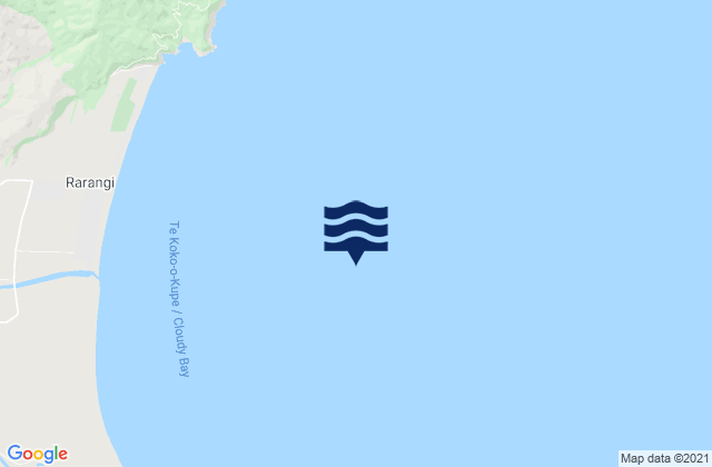 Cloudy Bay, New Zealandの潮見表地図