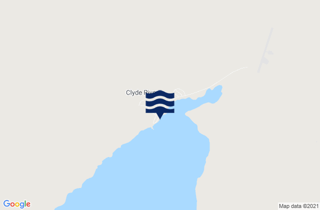 Clyde River, Canadaの潮見表地図