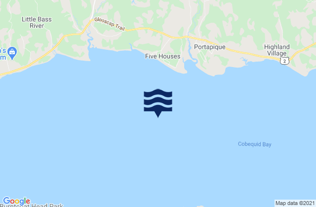 Cobequid Bay (Ray .4), Canadaの潮見表地図