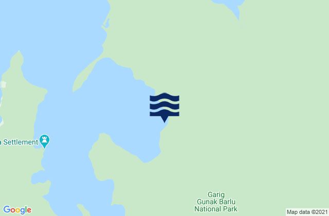 Cobourg Peninsula, Australiaの潮見表地図