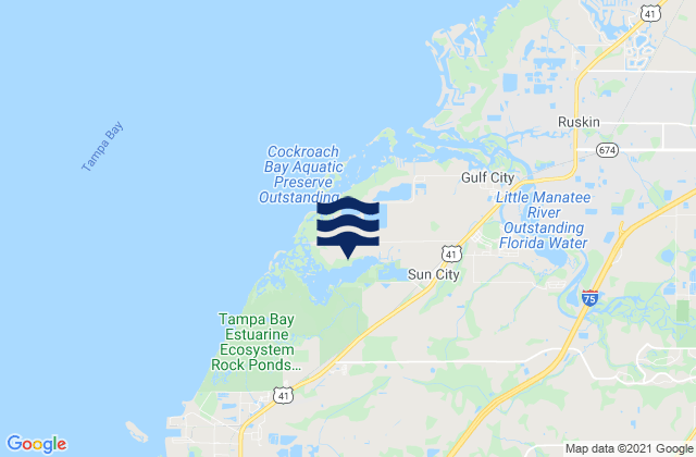 Cockroach Bay, United Statesの潮見表地図