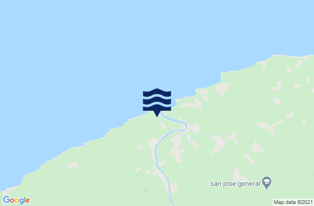 Coclé del Norte, Panamaの潮見表地図