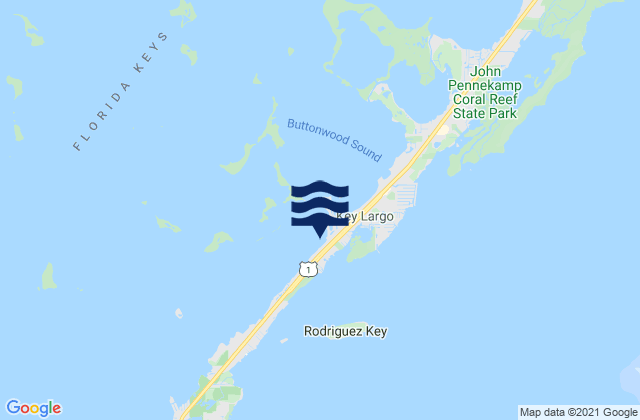 Cocoanut Key Bay, United Statesの潮見表地図