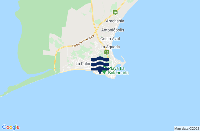 Cocoloco, Brazilの潮見表地図