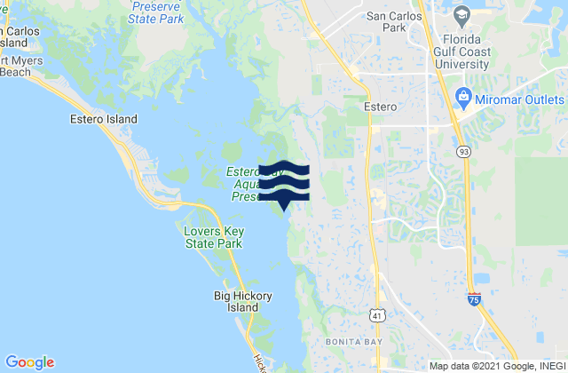 Coconut Point, United Statesの潮見表地図