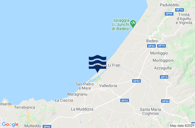 Codaruina, Italyの潮見表地図