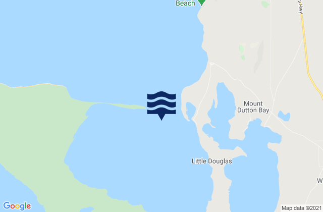 Coffin Bay, Australiaの潮見表地図