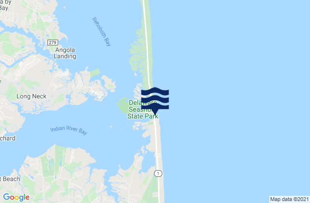 Coin Beach, United Statesの潮見表地図
