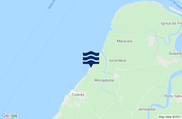 Colares, Brazilの潮見表地図