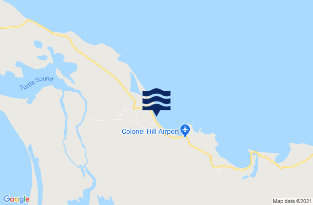 Colonel Hill, Bahamasの潮見表地図