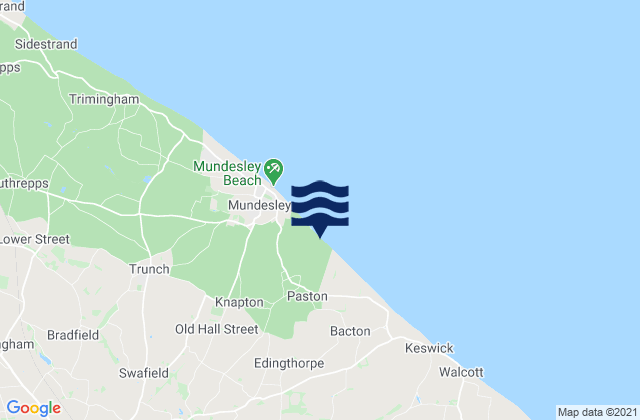 Coltishall, United Kingdomの潮見表地図