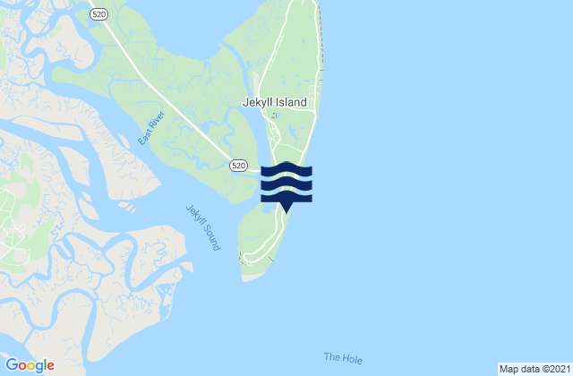 Comfort Inn/Jeckyll Island, United Statesの潮見表地図