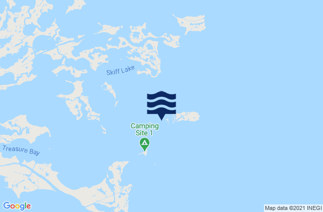 Comfort Island, United Statesの潮見表地図