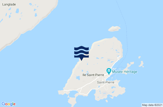 Commune de Saint-Pierre, Saint Pierre and Miquelonの潮見表地図