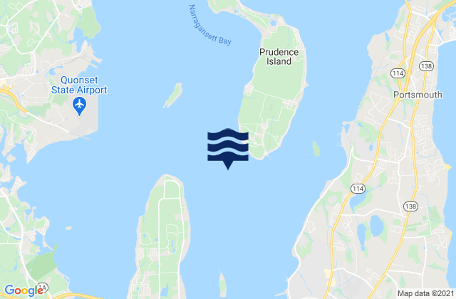 Conanicut Point ENE of, United Statesの潮見表地図