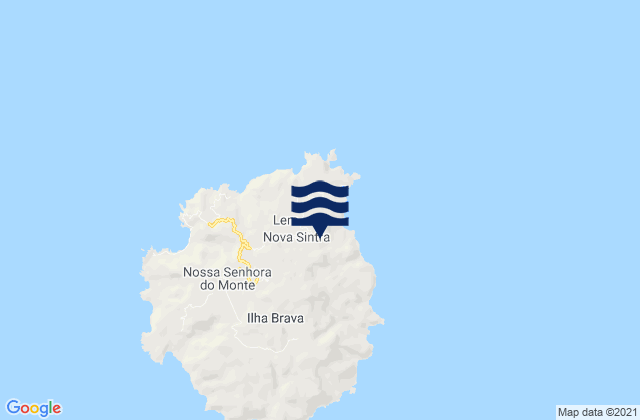 Concelho da Brava, Cabo Verdeの潮見表地図