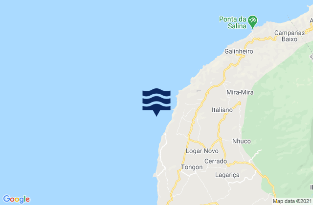 Concelho do São Filipe, Cabo Verdeの潮見表地図