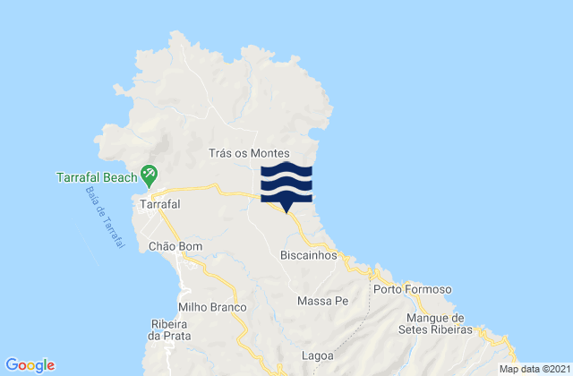 Concelho do Tarrafal, Cabo Verdeの潮見表地図