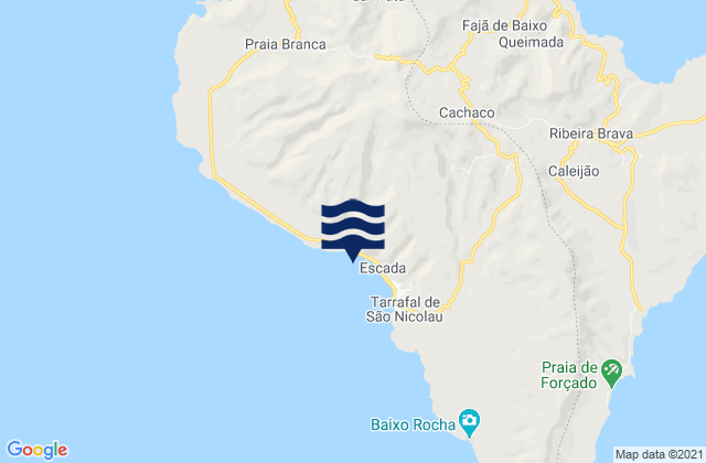 Concelho do Tarrafal de São Nicolau, Cabo Verdeの潮見表地図